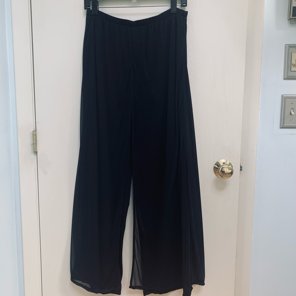 Wicked formal wear (black tie event) slinky slacks with shear flowing outer legs - Picture 2 of 3